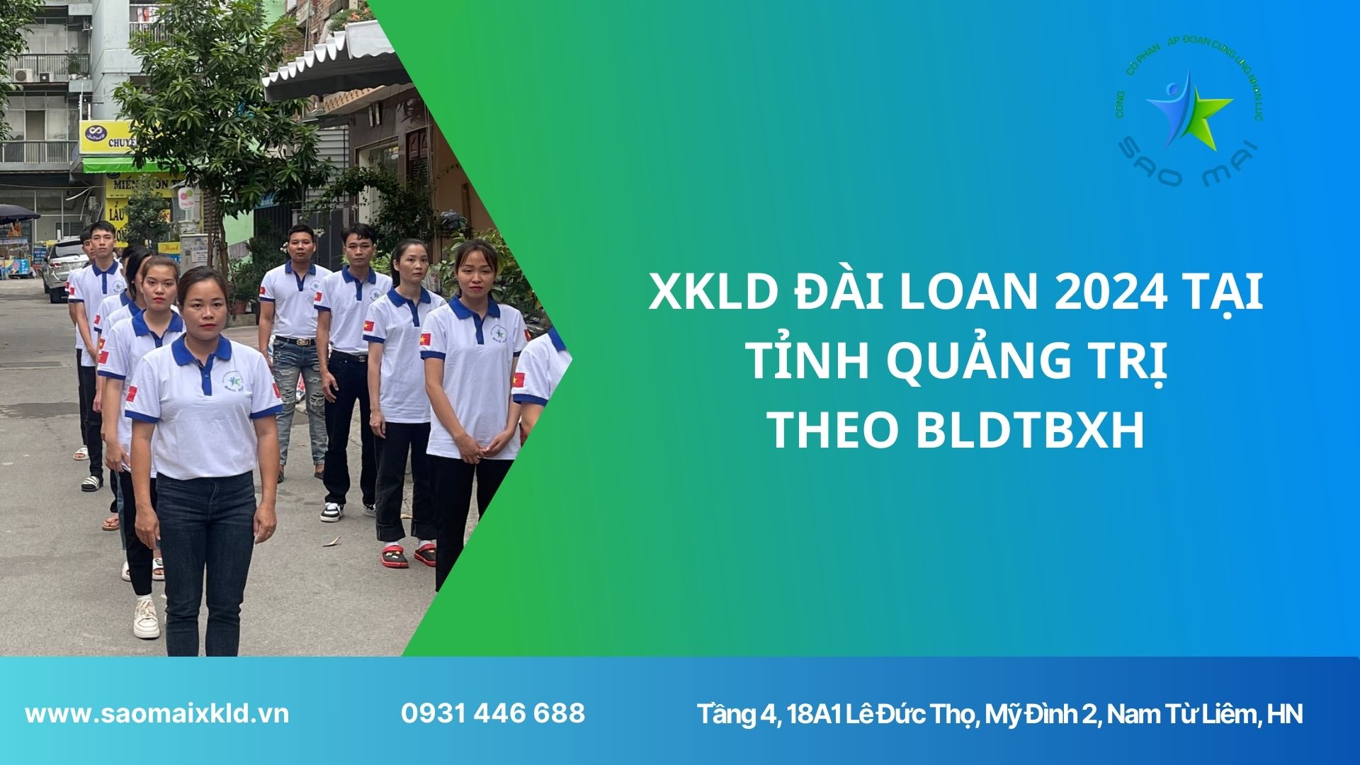 Xuất khẩu lao động Đài Loan 2024 UY TÍN, BAY NHANH tại tỉnh QUẢNG TRỊ theo bldtbxh