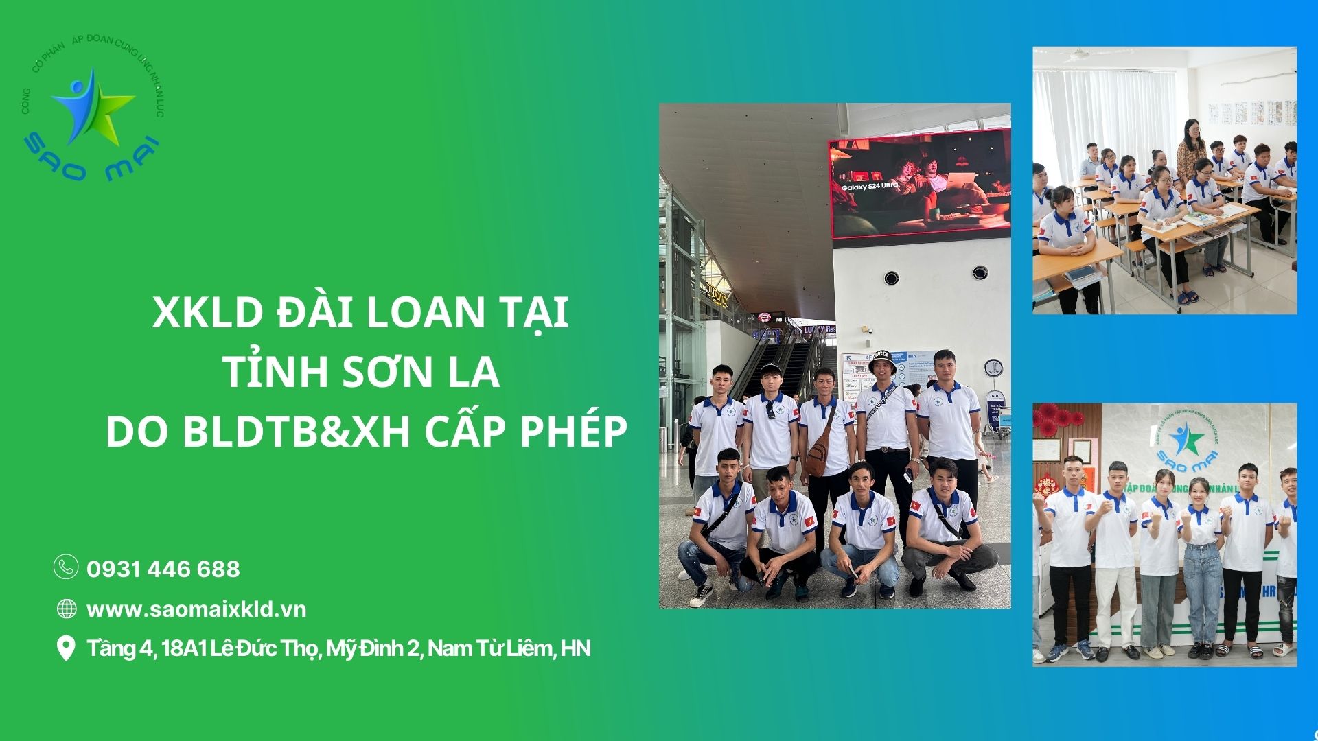 Công ty XKLĐ Đài Loan UY TÍN do BLDTB&XH cấp phép tại SƠN LA: Những điều cần biết