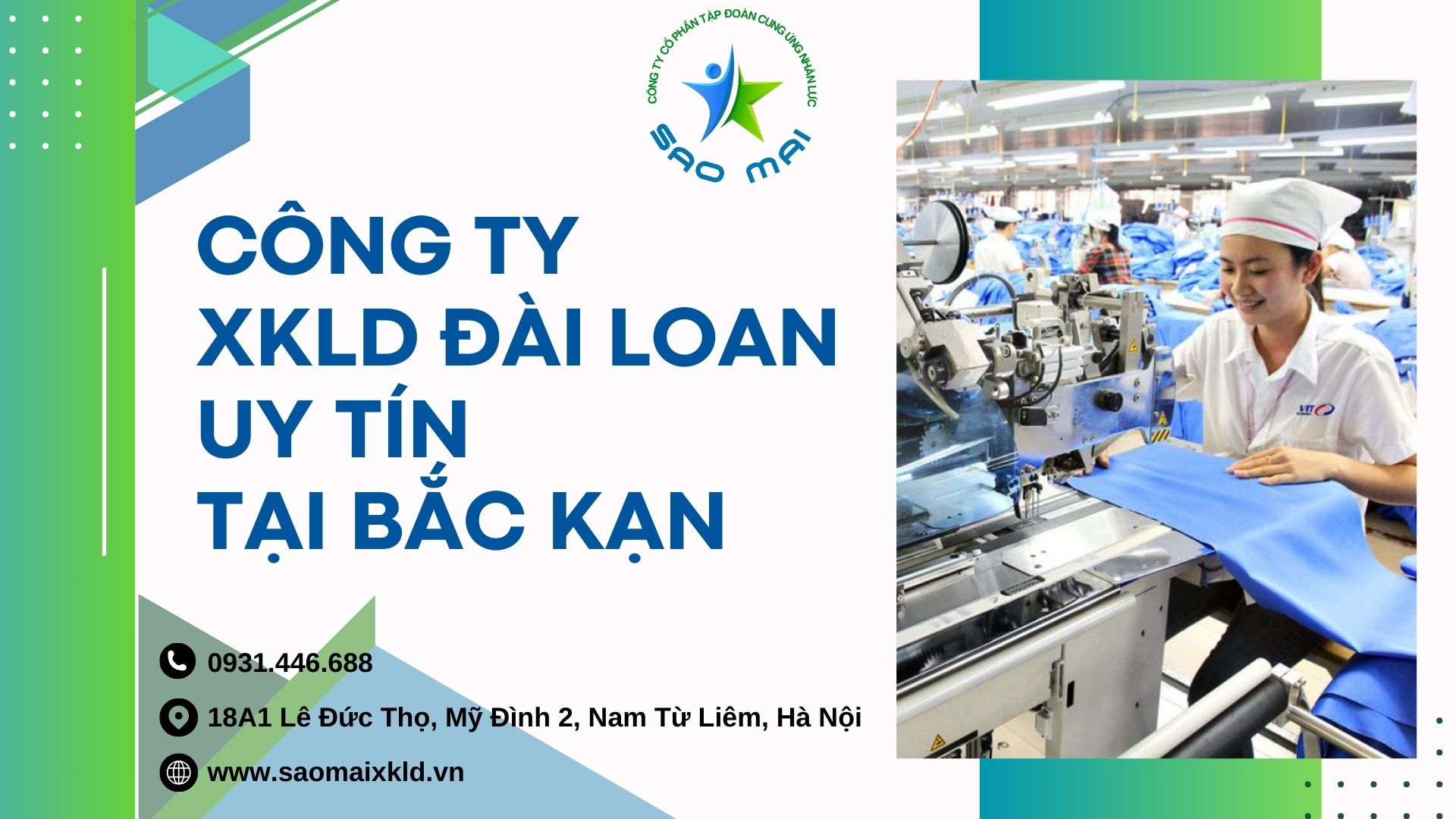 Công ty xuất khẩu lao động Đài Loan uy tín với chi phí RẺ và bay NHANH tại tỉnh BẮC KẠN