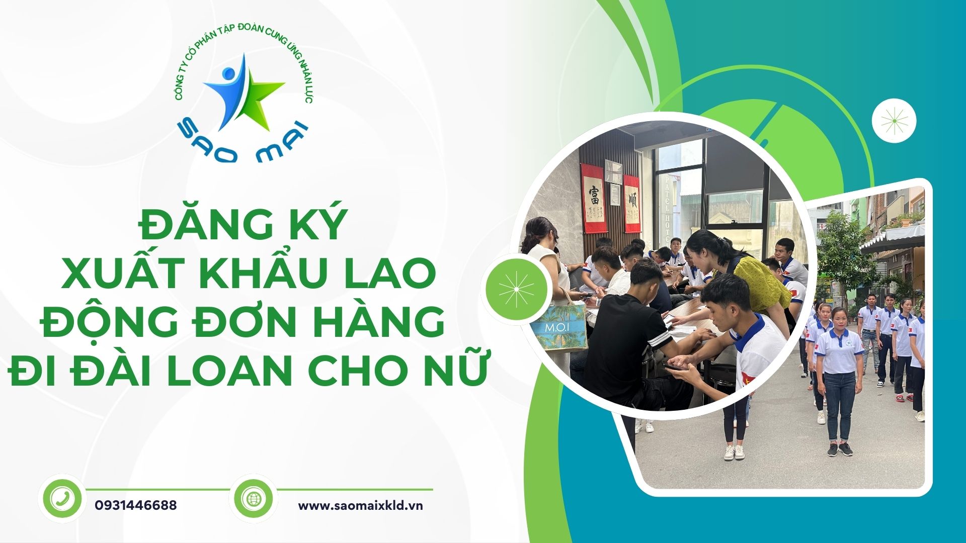 ĐĂNG KÝ XUẤT KHẨU LAO ĐỘNG đơn hàng đi Đài Loan cho nữ chi tiết nhất