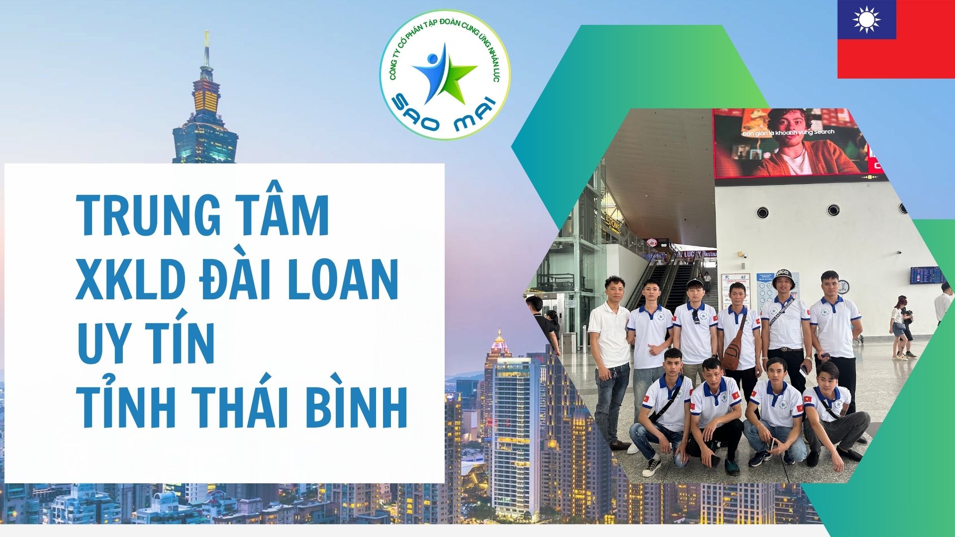 Địa chỉ Trung tâm XKLD ĐÀI LOAN  UY TÍN với CHI PHÍ THẤP và BAY NHANH tại tỉnh THÁI BÌNH 