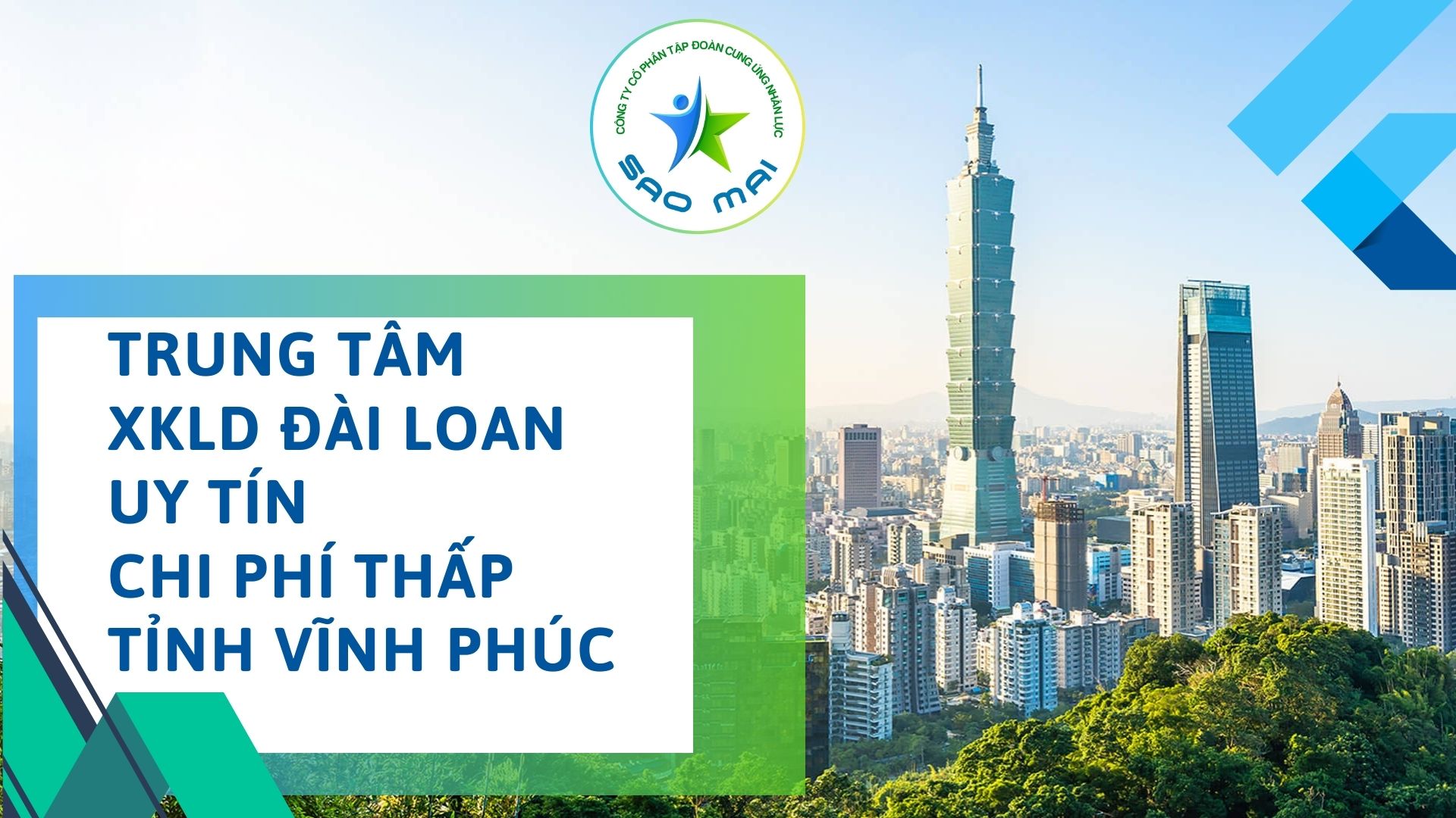 Địa chỉ Trung tâm XKLD ĐÀI LOAN  UY TÍN với CHI PHÍ THẤP và BAY NHANH tại tỉnh VĨNH PHÚC