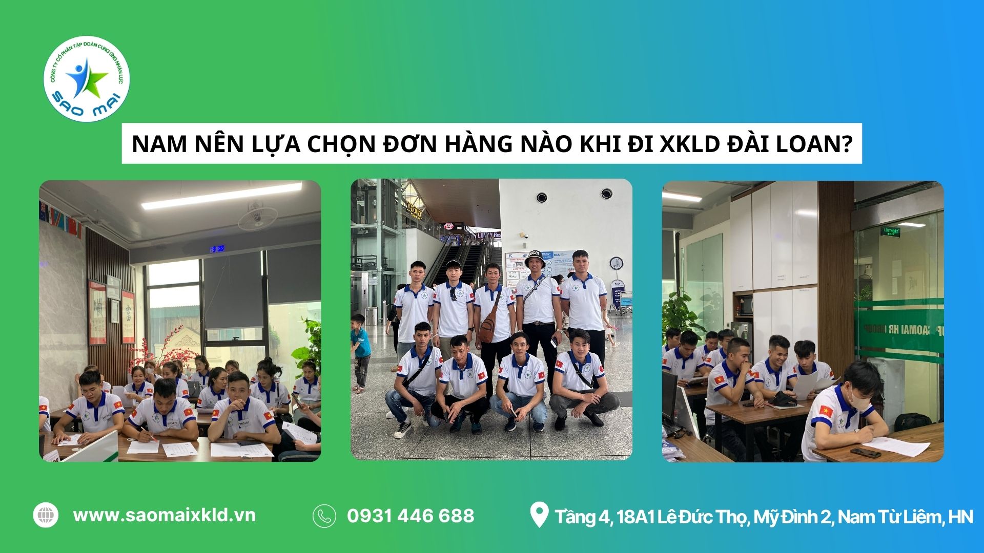 Nam nên lựa chọn đơn hàng nào khi đi xuất khẩu lao động Đài Loan?