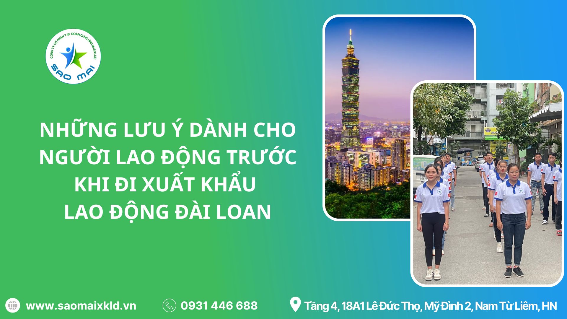 Những LƯU Ý dành cho người lao động trước khi đi xuất khẩu lao động Đài Loan