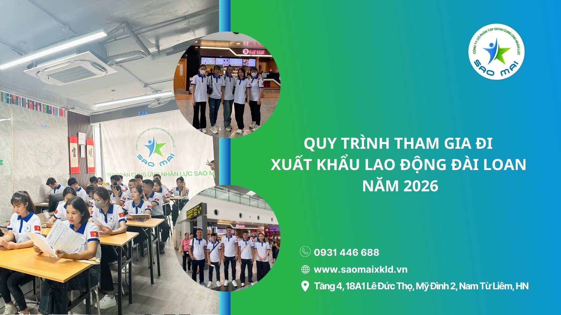Quy trình tham gia đi xuất khẩu lao động Đài Loan năm 2026: Những điều bạn cần biết