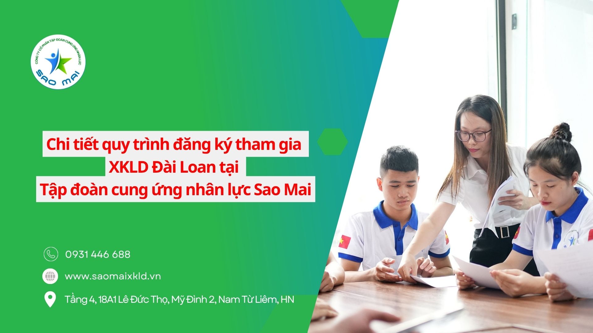 Quy trình đăng ký tham gia xuất khẩu lao động tại Tập đoàn cung ứng nhân lực Sao Mai