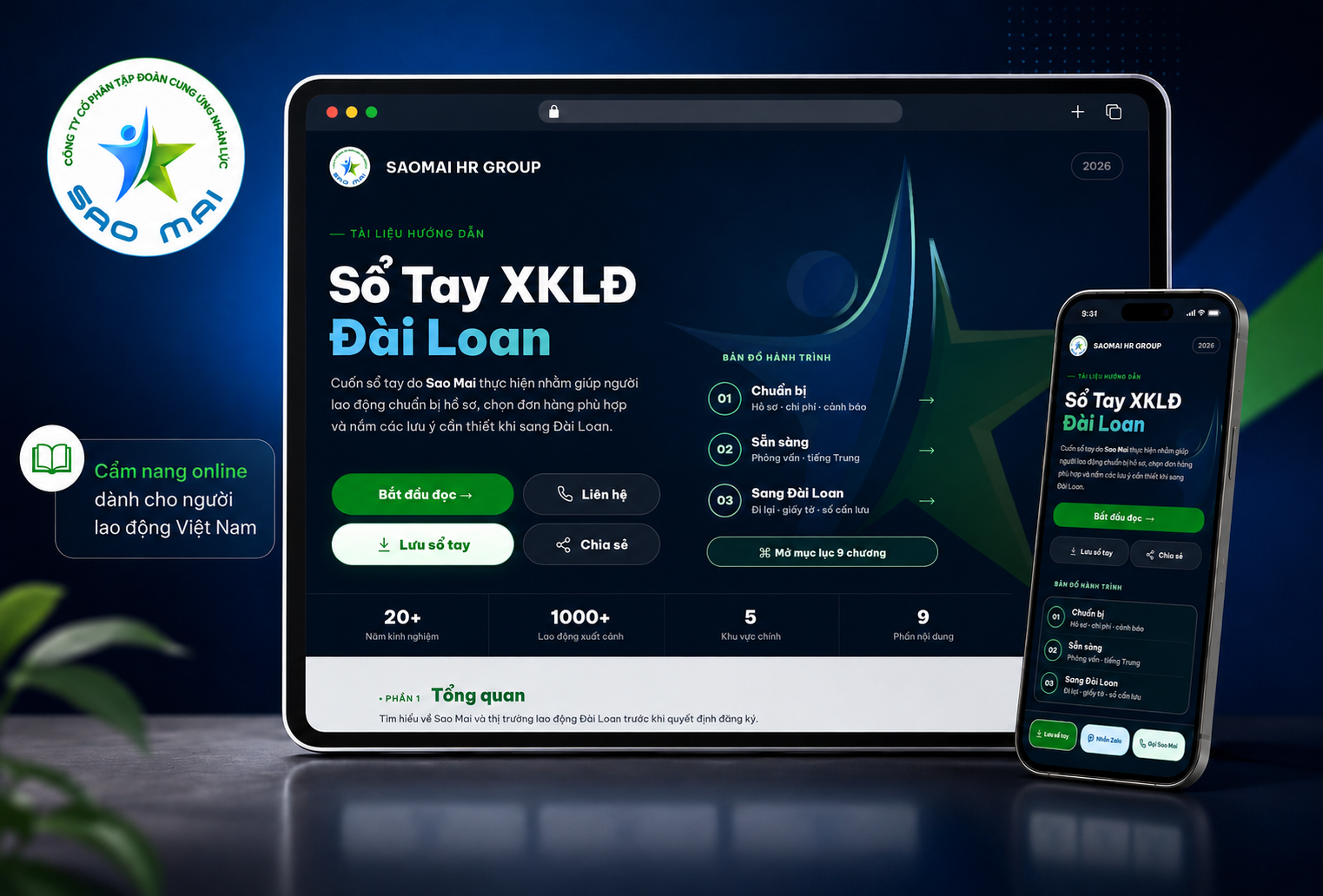 Sổ tay XKLĐ Đài Loan | Sao Mai HR Group