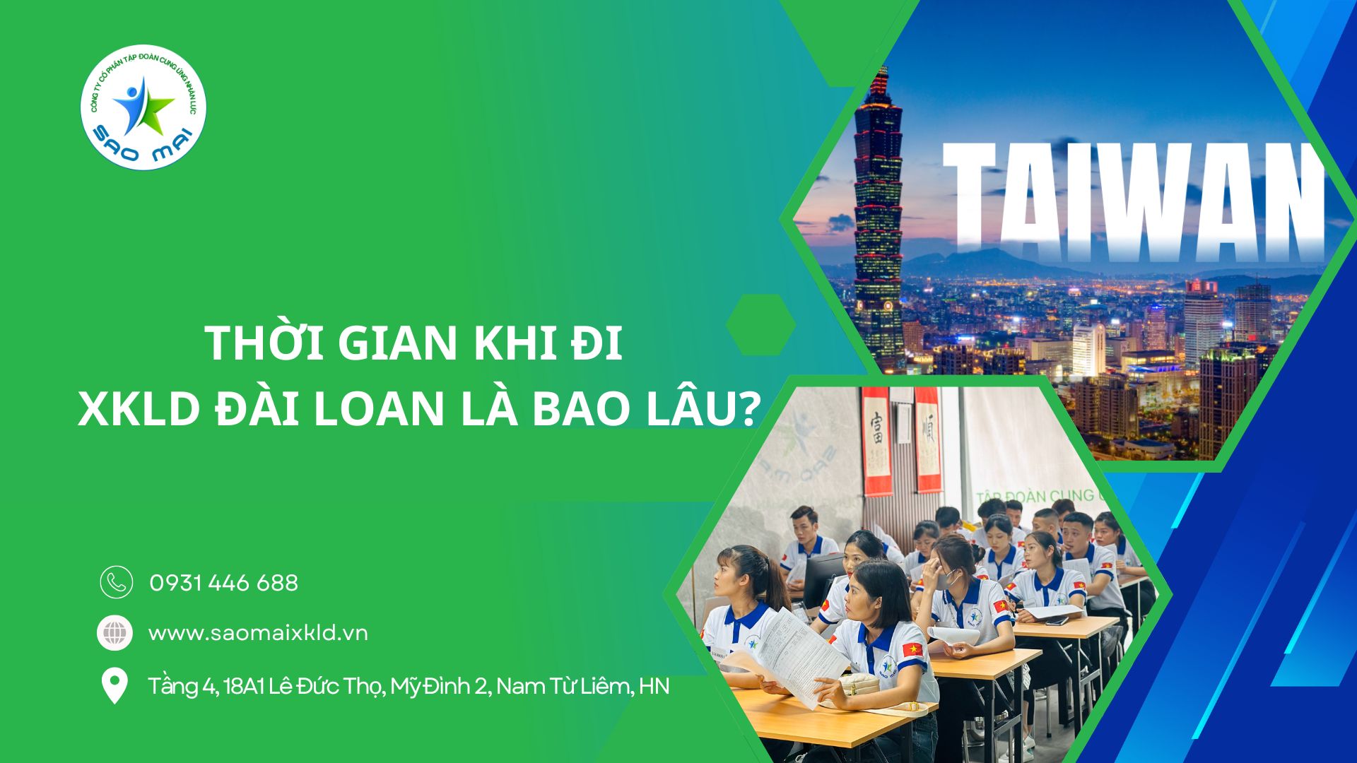 Thời gian khi đi xuất khẩu lao động Đài Loan là bao lâu?