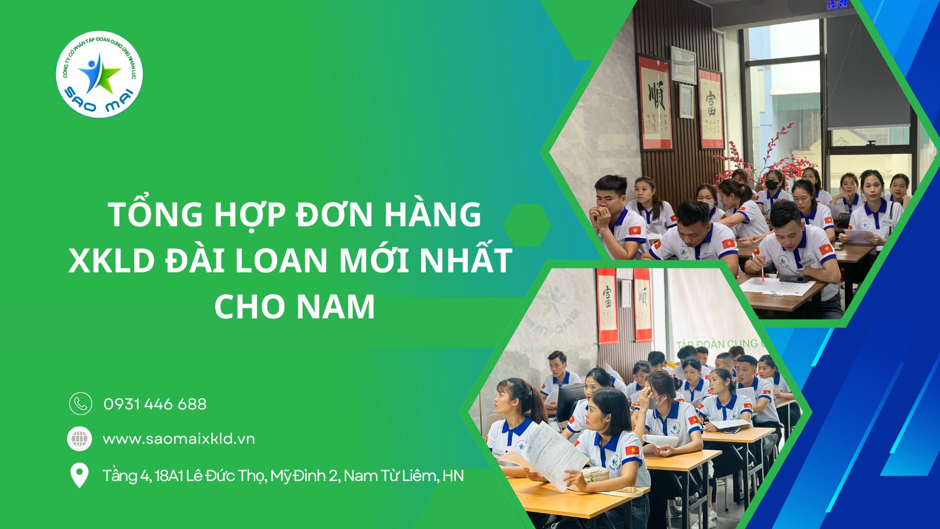 Tổng hợp đơn hàng xuất khẩu lao động Đài Loan mới nhất cho NAM