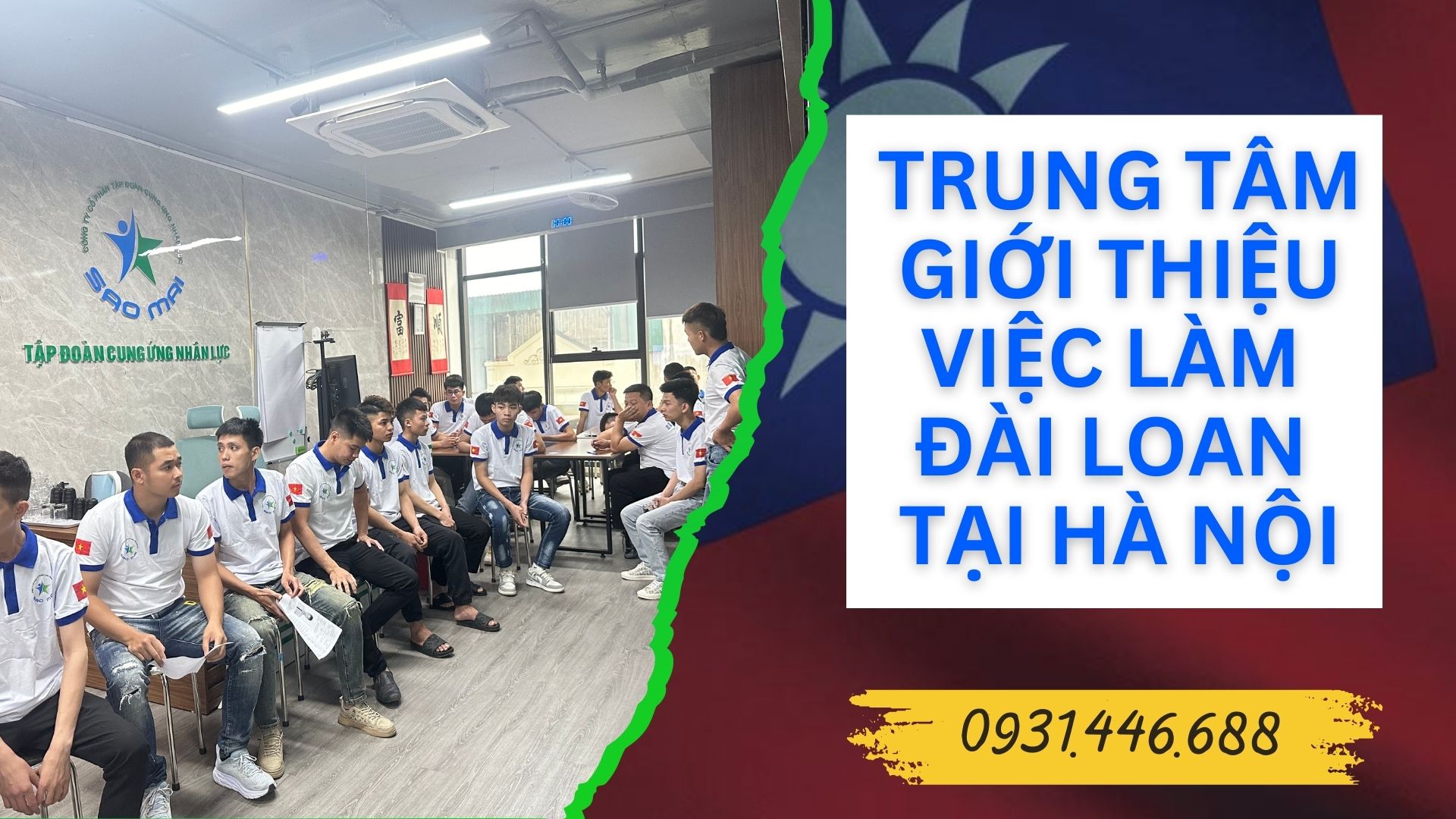 Trung tâm Giới thiệu việc làm Đài Loan uy tín, chi phí rẻ, bay nhanh tại Hà Nội 