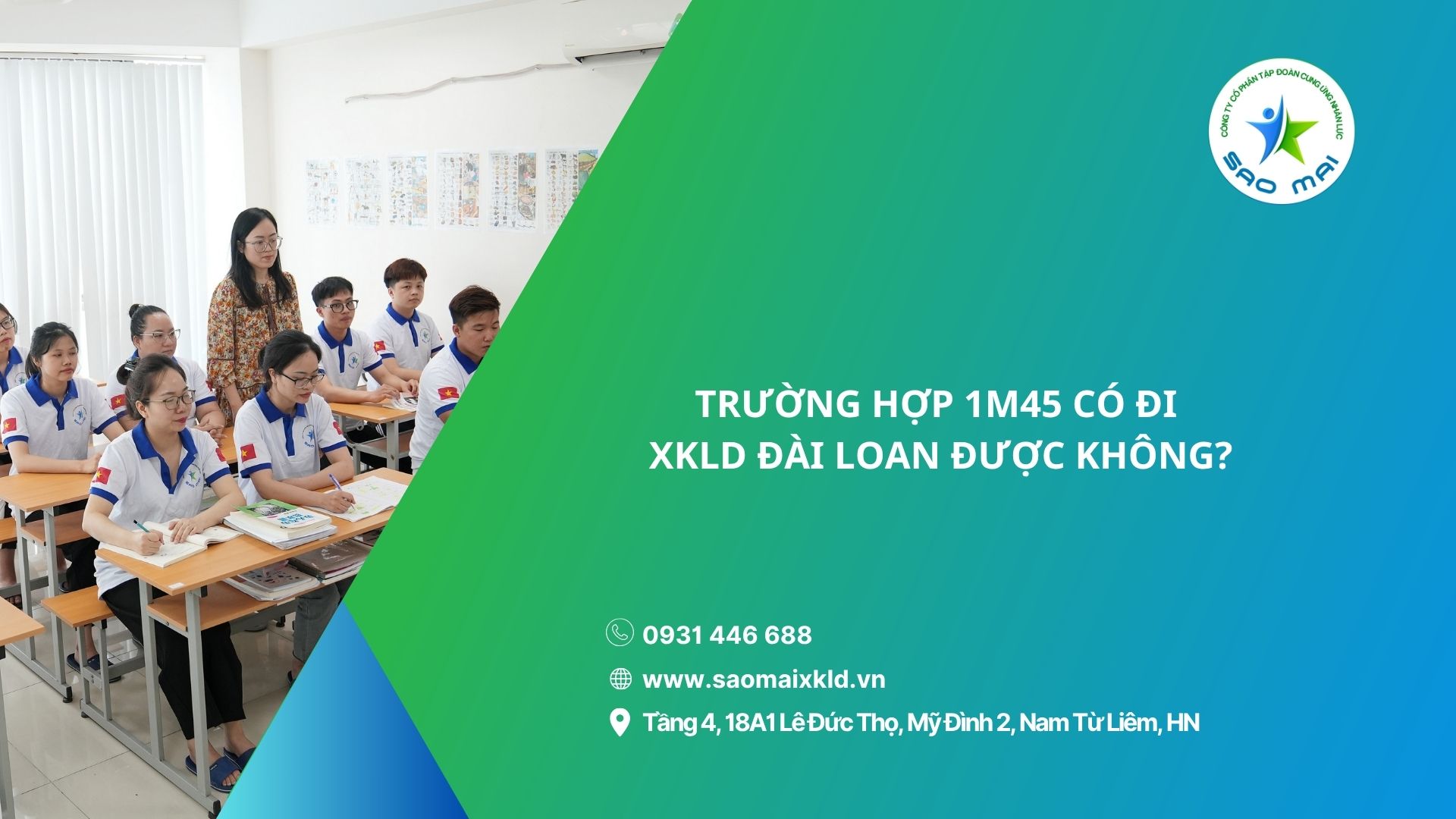 Trường hợp 1m45 có đi xuất khẩu lao động Đài Loan được không?