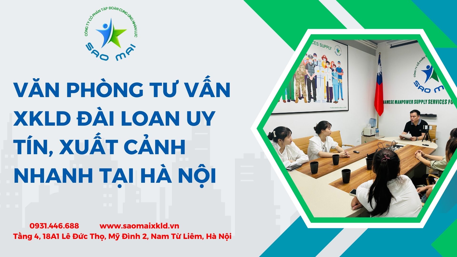 VĂN PHÒNG tư vấn XKLD Đài Loan UY TÍN, XUẤT CẢNH NHANH được Bộ LĐTBXH cấp phép tại Hà Nội