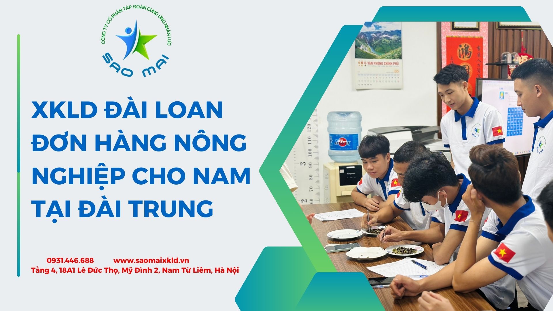 ĐƠN HÀNG XKLD ĐÀI LOAN làm NÔNG NGHIỆP cho NAM uy tín, phí thấp tại ĐÀI TRUNG