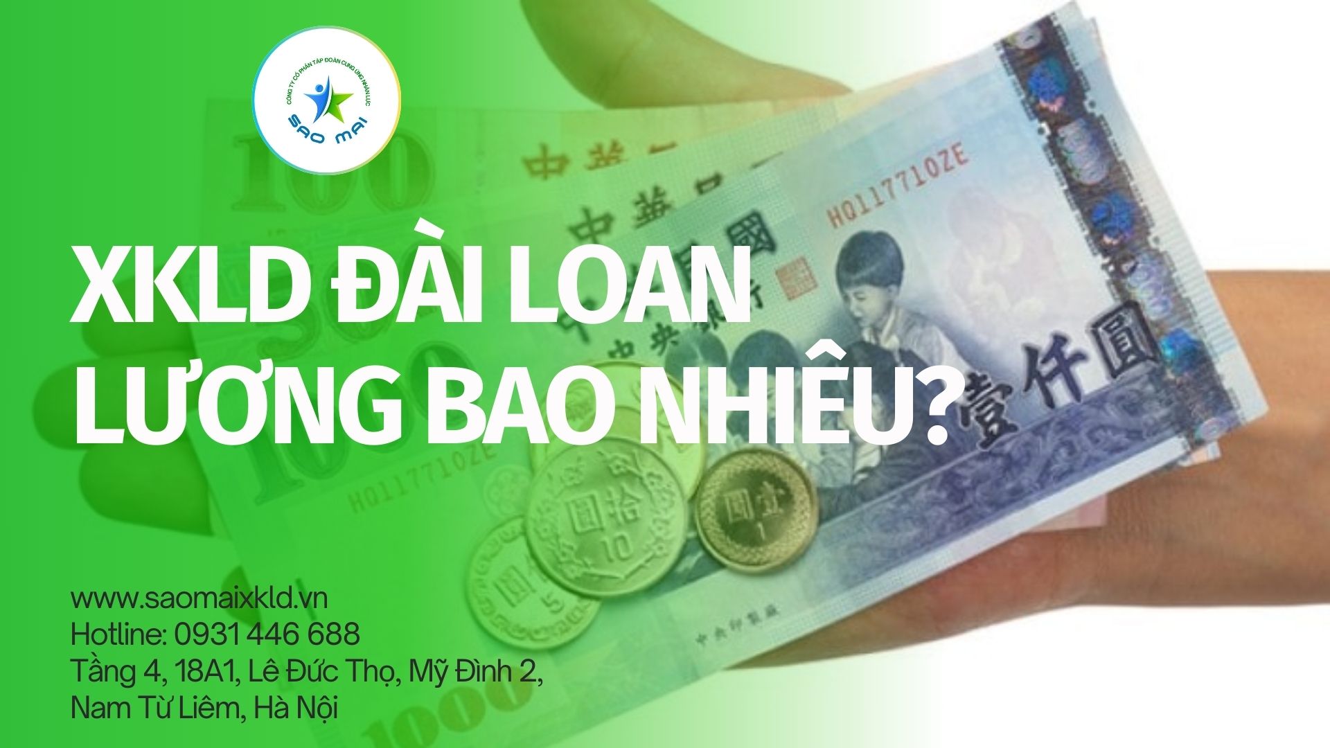 XKLD Đài Loan lương bao nhiêu? Bật mí THU NHẬP khi làm việc tại Đài Loan