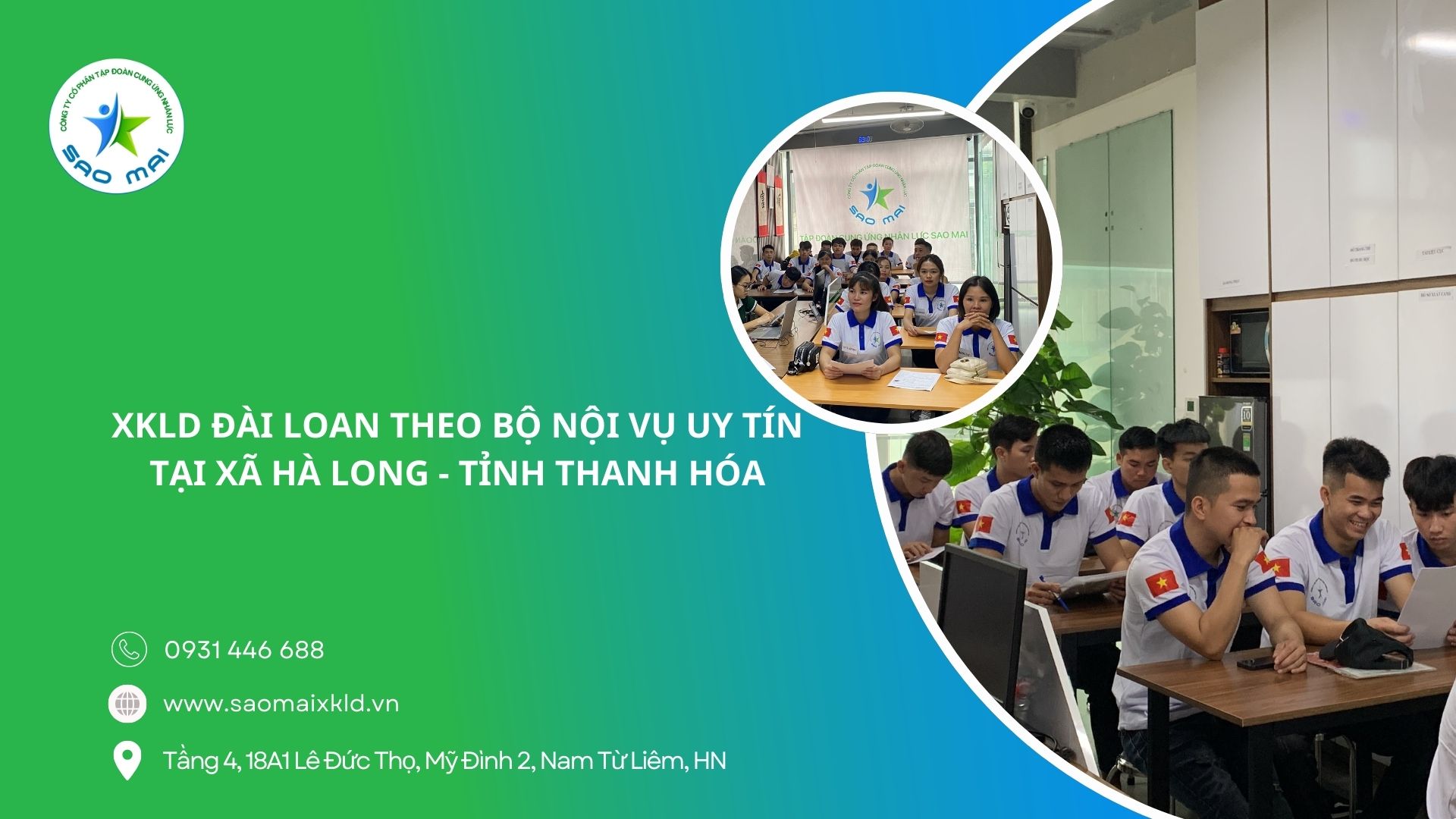 XKLD Đài Loan giấy phép do BLĐTBXH (Bộ Nội vụ) cấp uy tín tại xã Hà Long - tỉnh Thanh Hóa