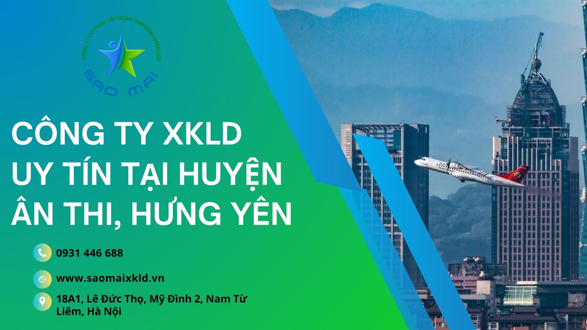 Công ty xuất khẩu lao động ĐÀI LOAN uy tín, chi phí thấp tại huyện ÂN THI, tỉnh HƯNG YÊN