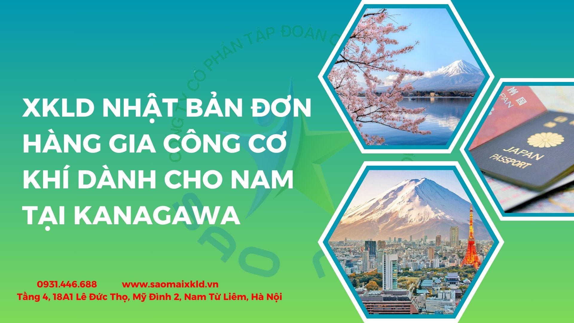 XKLD NHẬT BẢN đơn hàng GIA CÔNG CƠ KHÍ tạI KANAGAWA tuyển dụng 10 nam uy tín, bay nhanh