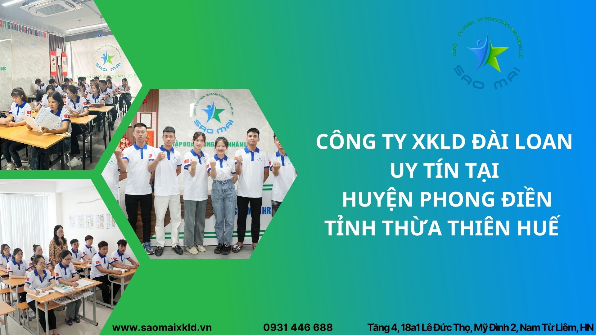 Công ty XKLD Đài Loan tại huyện Phong Điền tỉnh Thừa Thiên Huế UY  TÍN nhất