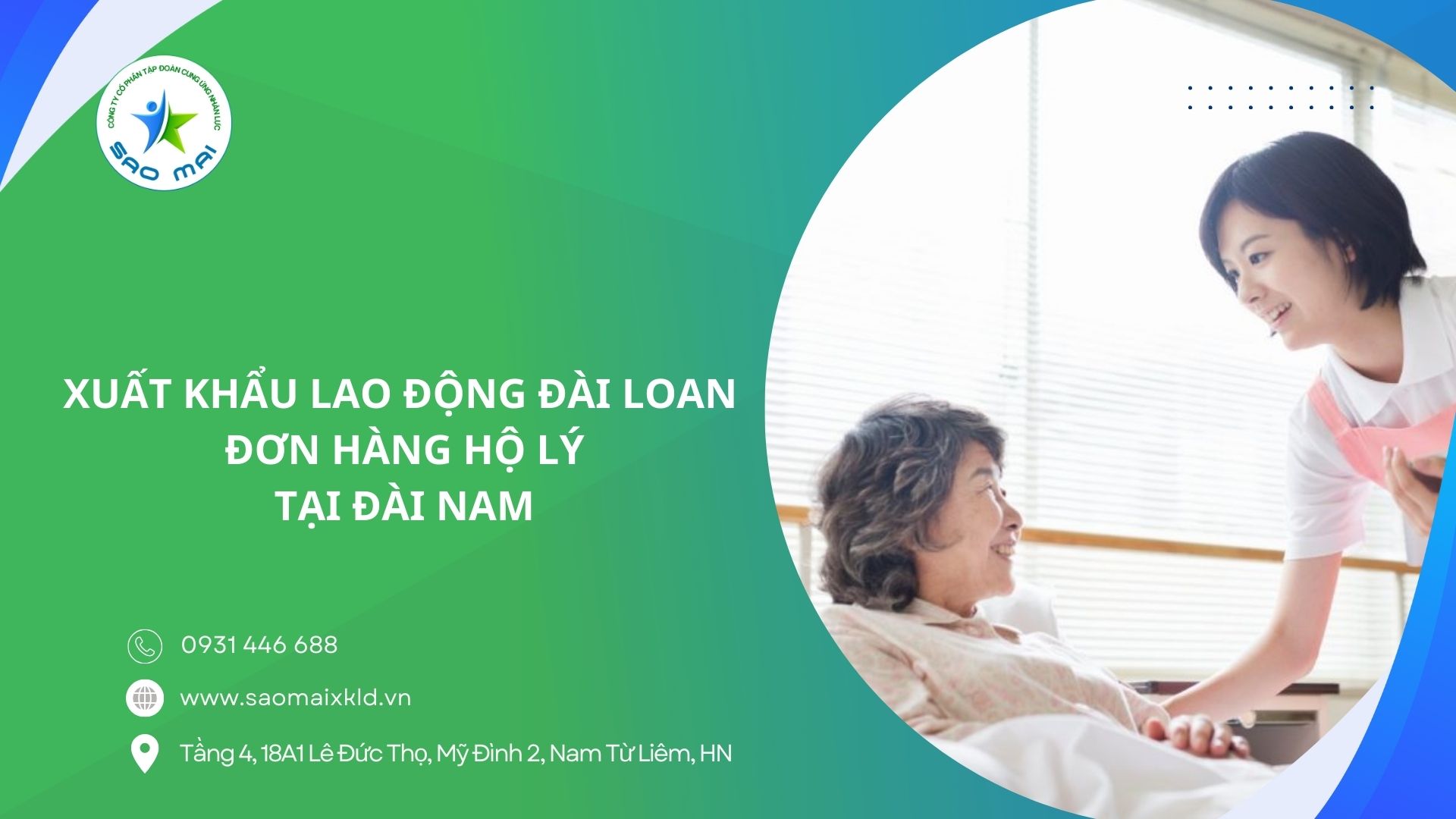 Tìm hiểu chi tiết đơn hàng HỘ LÝ tại Đài Nam khi đi Xuất khẩu lao động Đài Loan