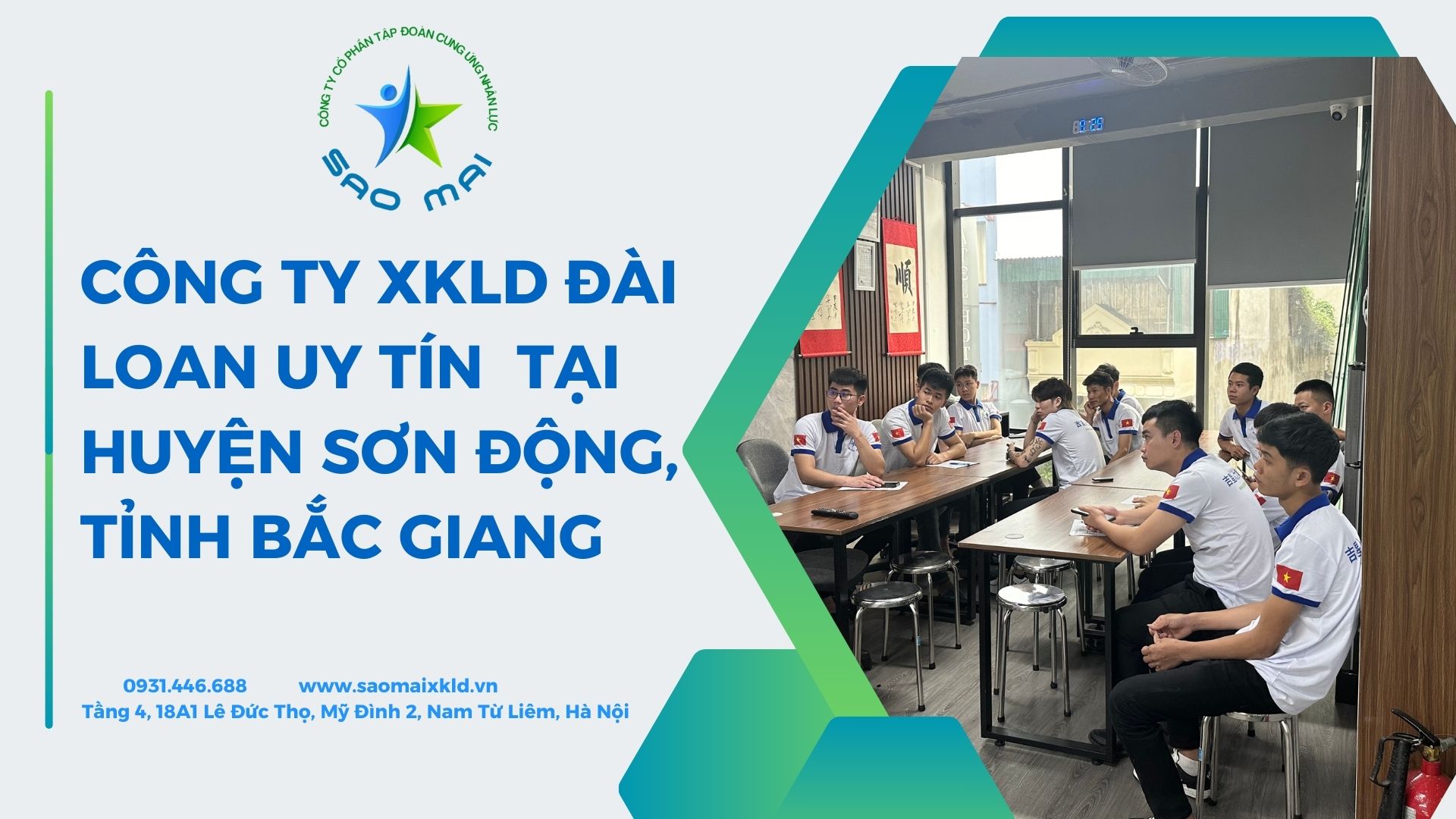 Công ty xuất khẩu lao động ĐÀI LOAN uy tín, chi phí thấp tại huyện SƠN ĐỘNG, tỉnh BẮC GIANG